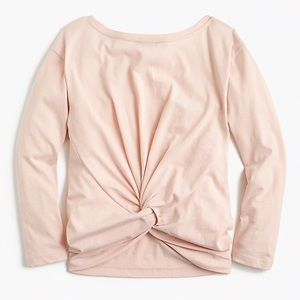 J. Crew NWT twist back long sleeve T-shirt